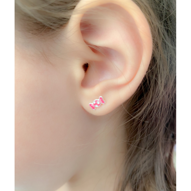 Pinke Candy Ohrringe 🍬925er-Silber