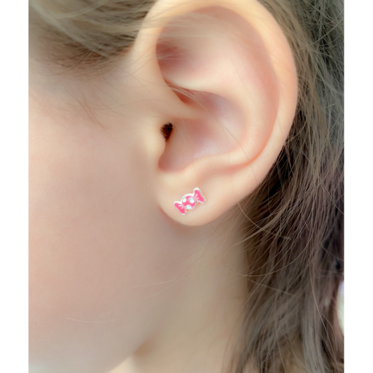 Pink candy earrings 🍬925 silver